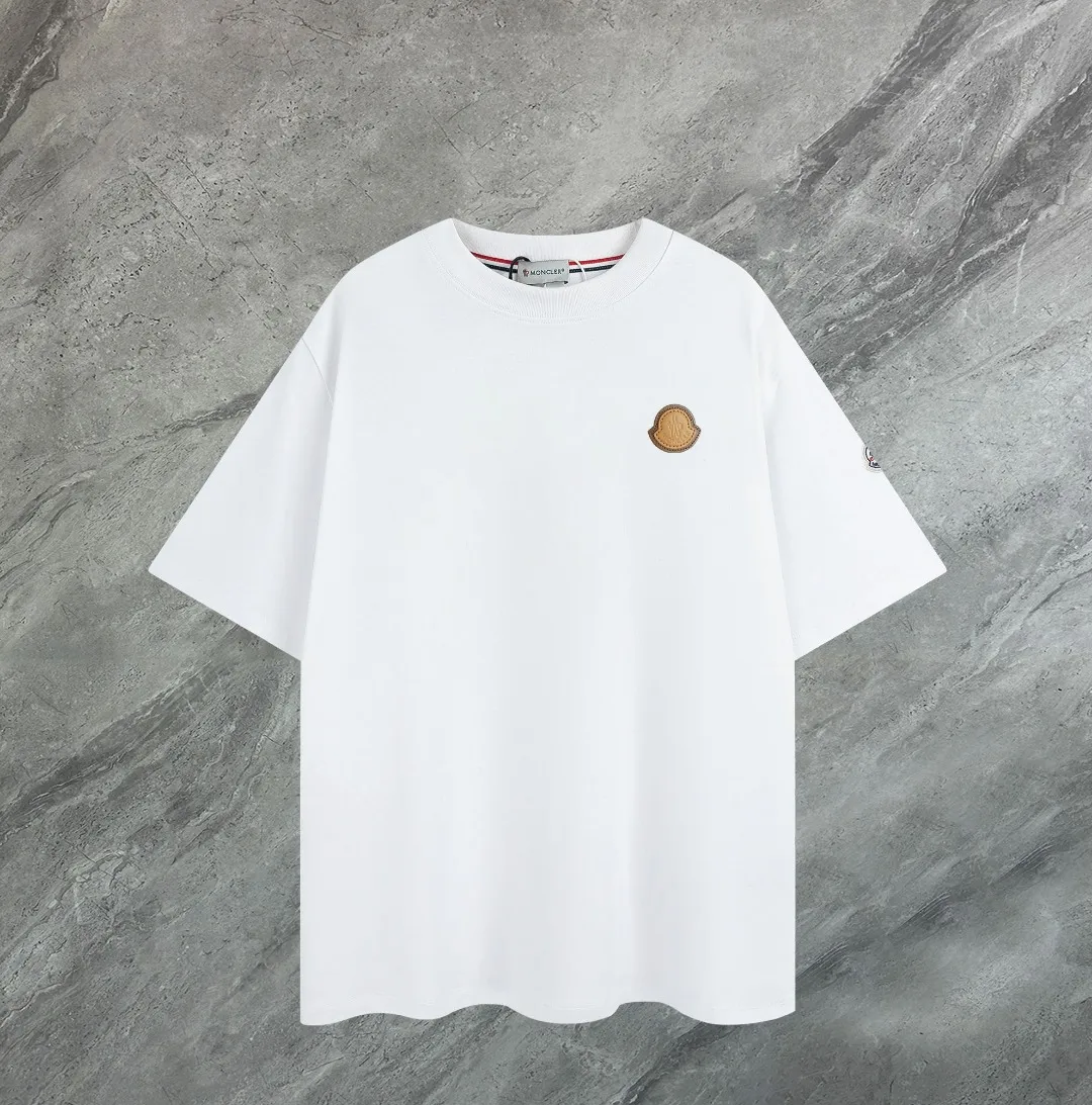 《Moncler~ 》2025New Arrival Quality T , Versatile Quality ！ ‼ 32 250G ‼ ， ， ， ， T 🤪 Sizes：S-M-L-XL-2XL ：Black，White， Same Style